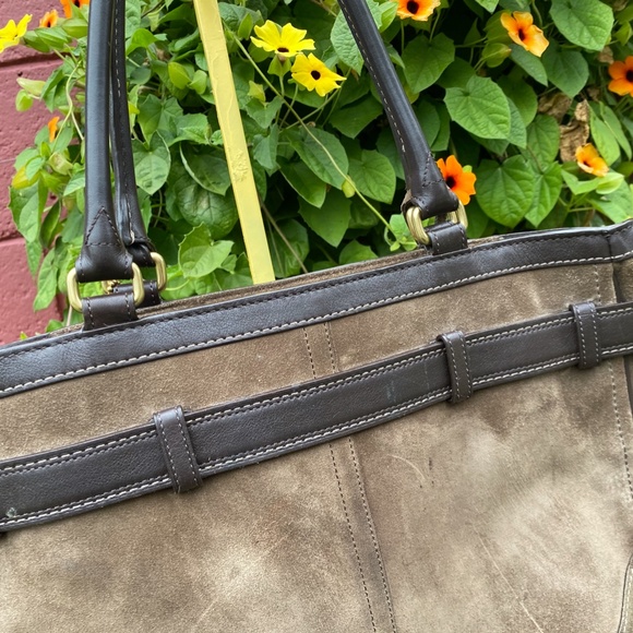 Coach brown suede tote bag, - Picture 6 of 12